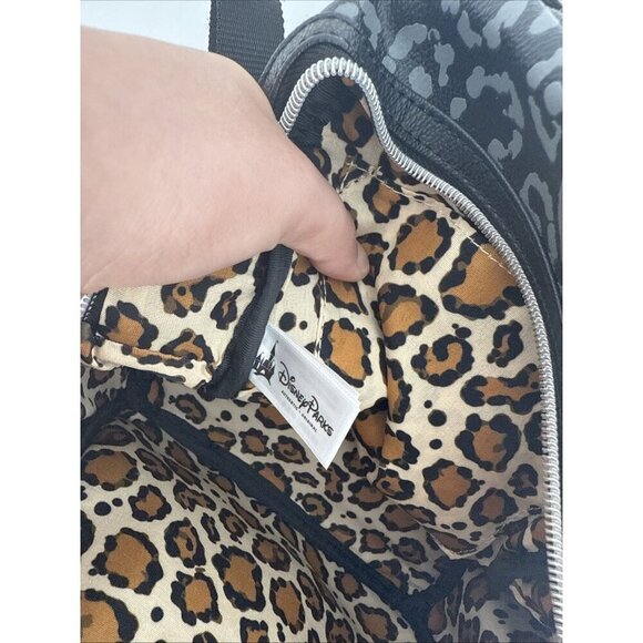 Disney Parks Mickey Leopard Faux Leather Backpack NEW main image 10